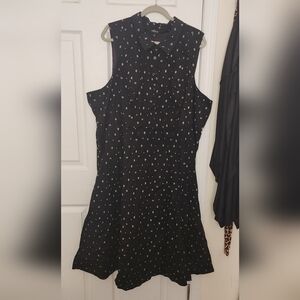 TORRID Ikat Black Collared Midi Dress